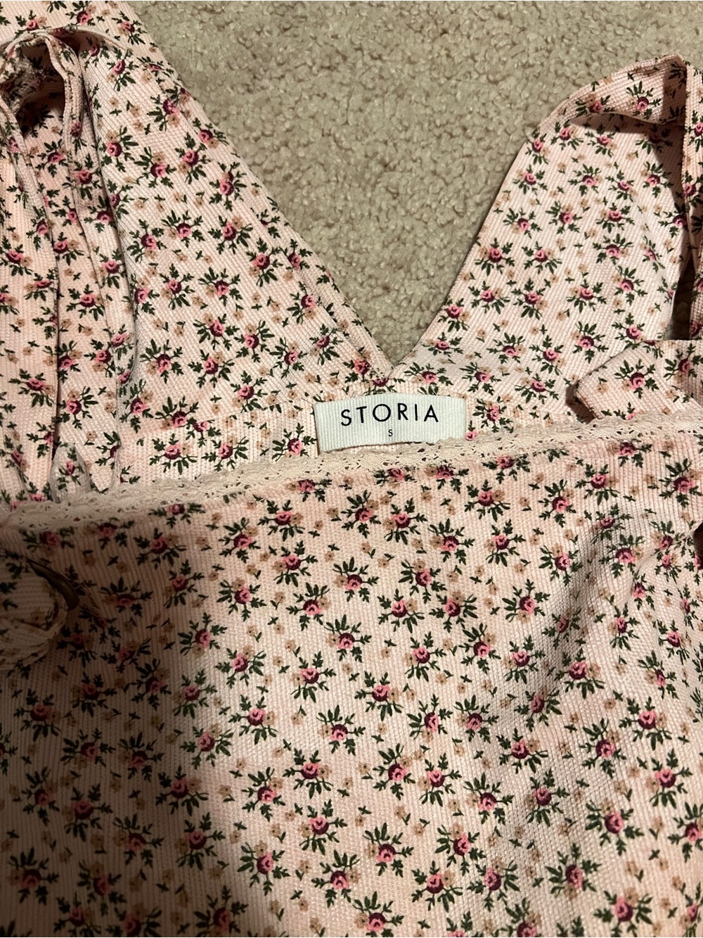 Storia Pink Floral Overalls - Picture 3 of 7